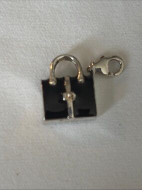 Thomas Sabo Black and Silver Handbag Charm 925 silver marked